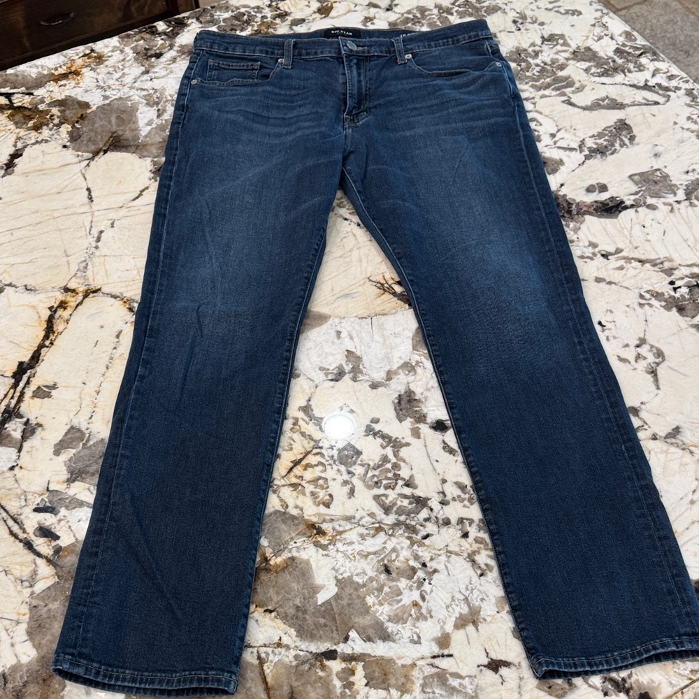 Big Star Men's Dark Blue Straight Jeans